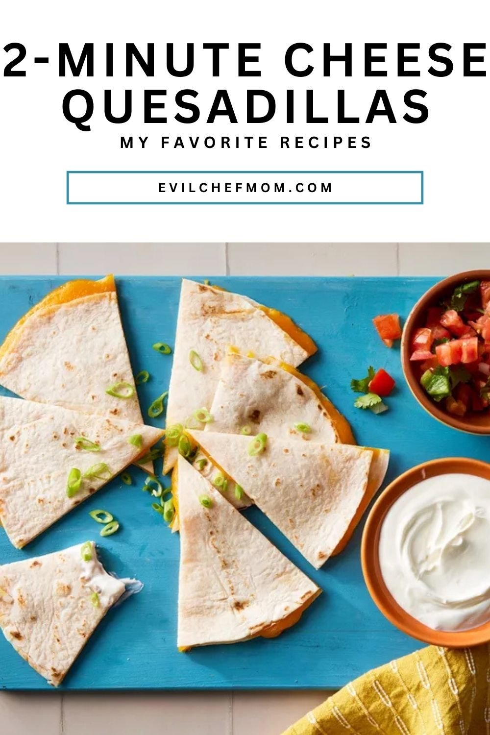 2-Minute Cheese Quesadillas