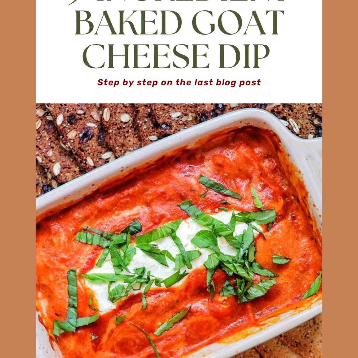 3-Ingredient Baked Goat Cheese Dip