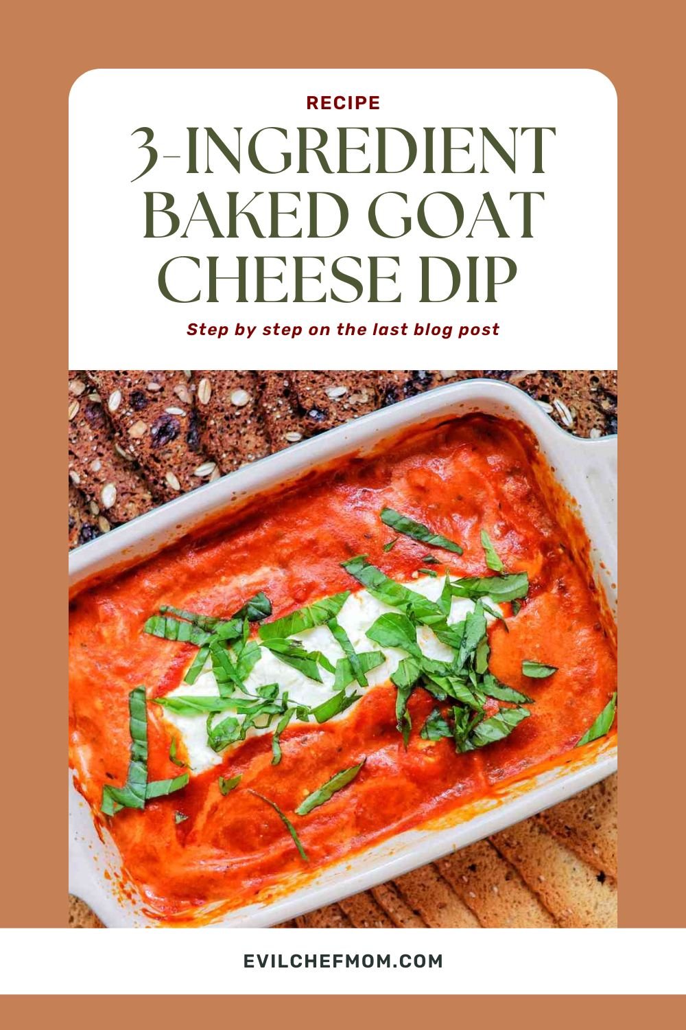 3-Ingredient Baked Goat Cheese Dip