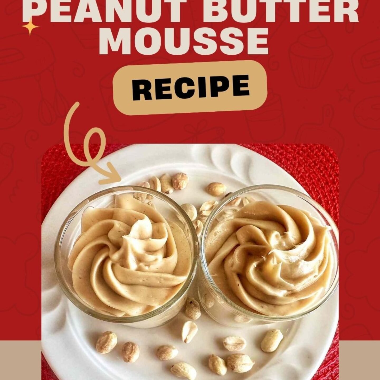 4 Ingredient Peanut Butter Mousse