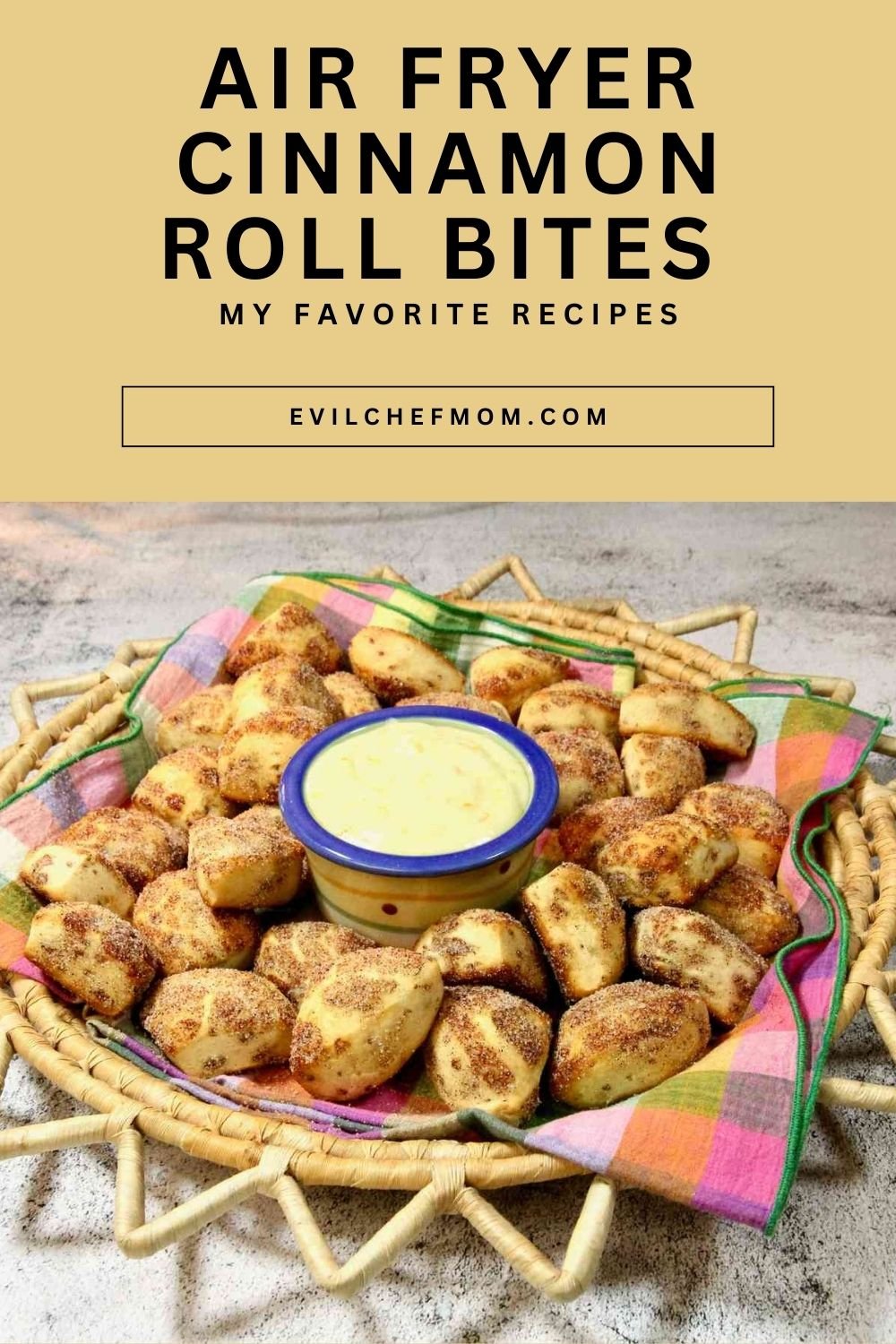 Air Fryer Cinnamon Roll Bites