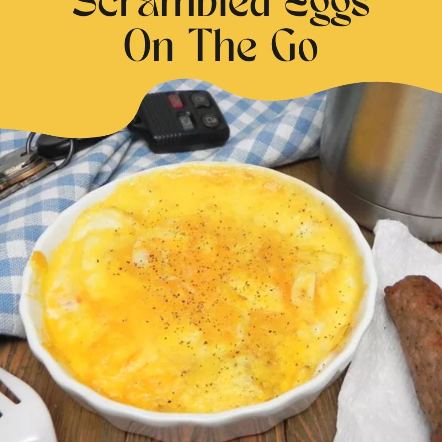 Air Fryer Scrambled Eggs On The Go
