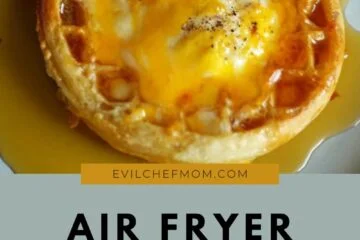 Air Fryer Waffle Egg in a Hole