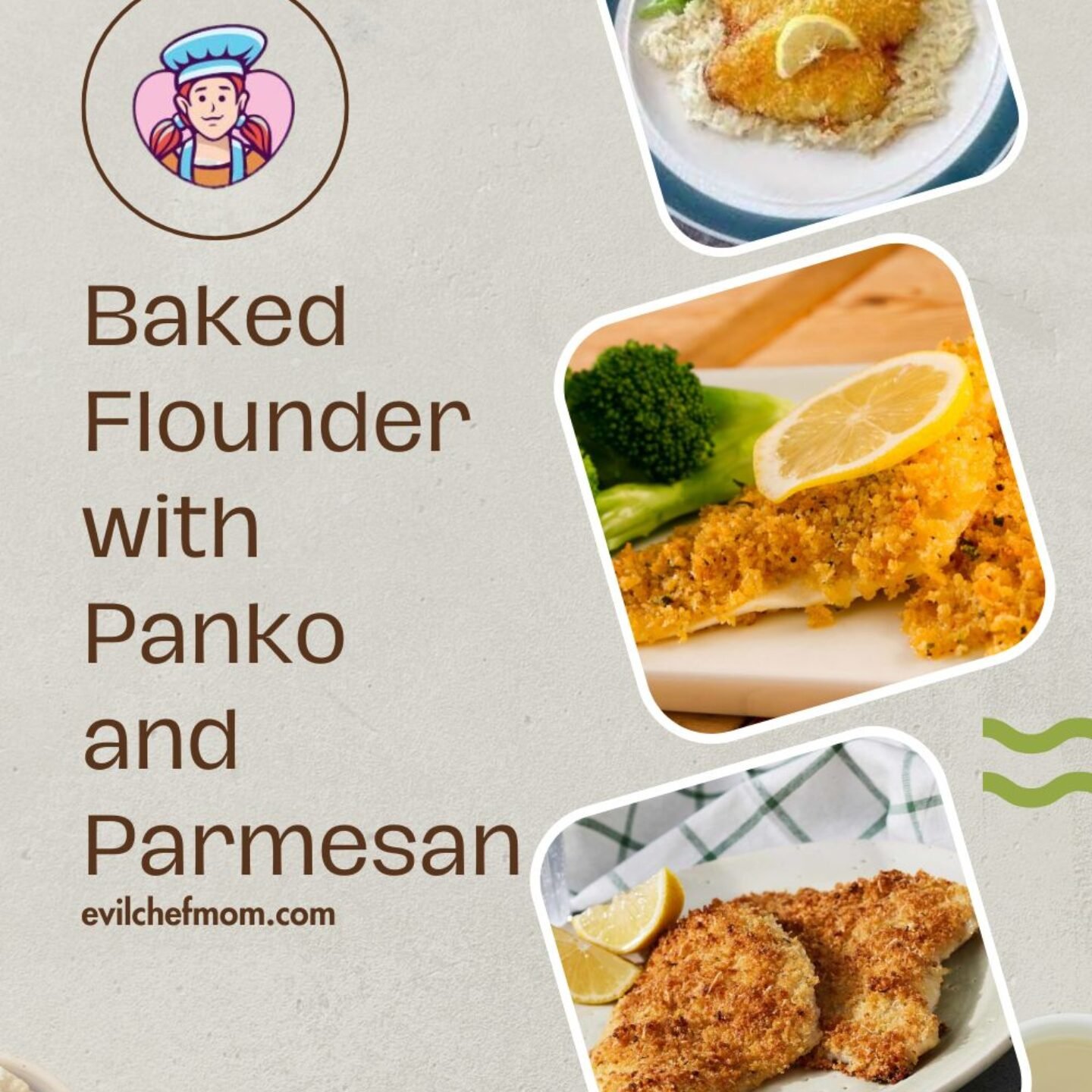 Baked Flounder with Panko and Parmesan