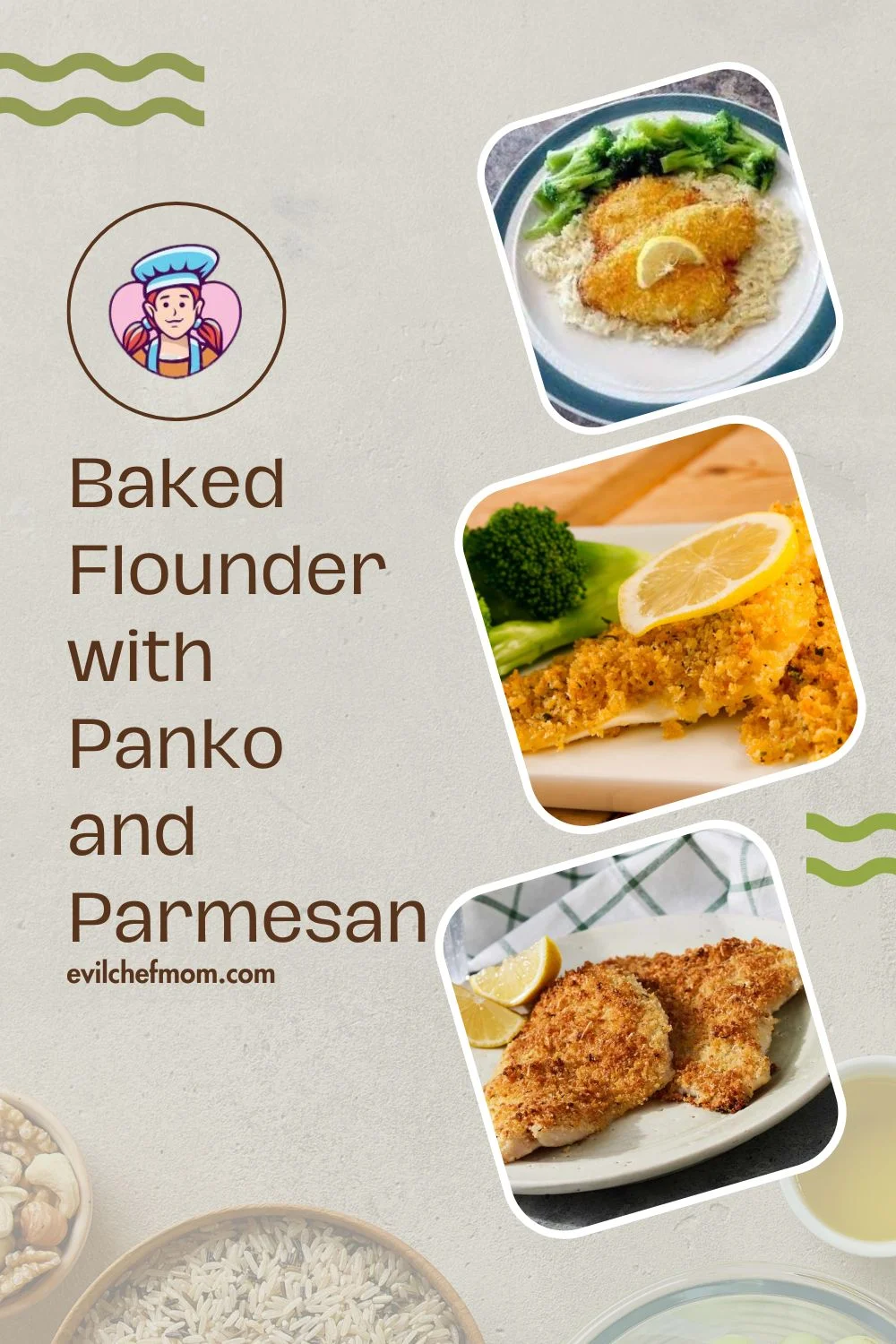 Baked Flounder with Panko and Parmesan
