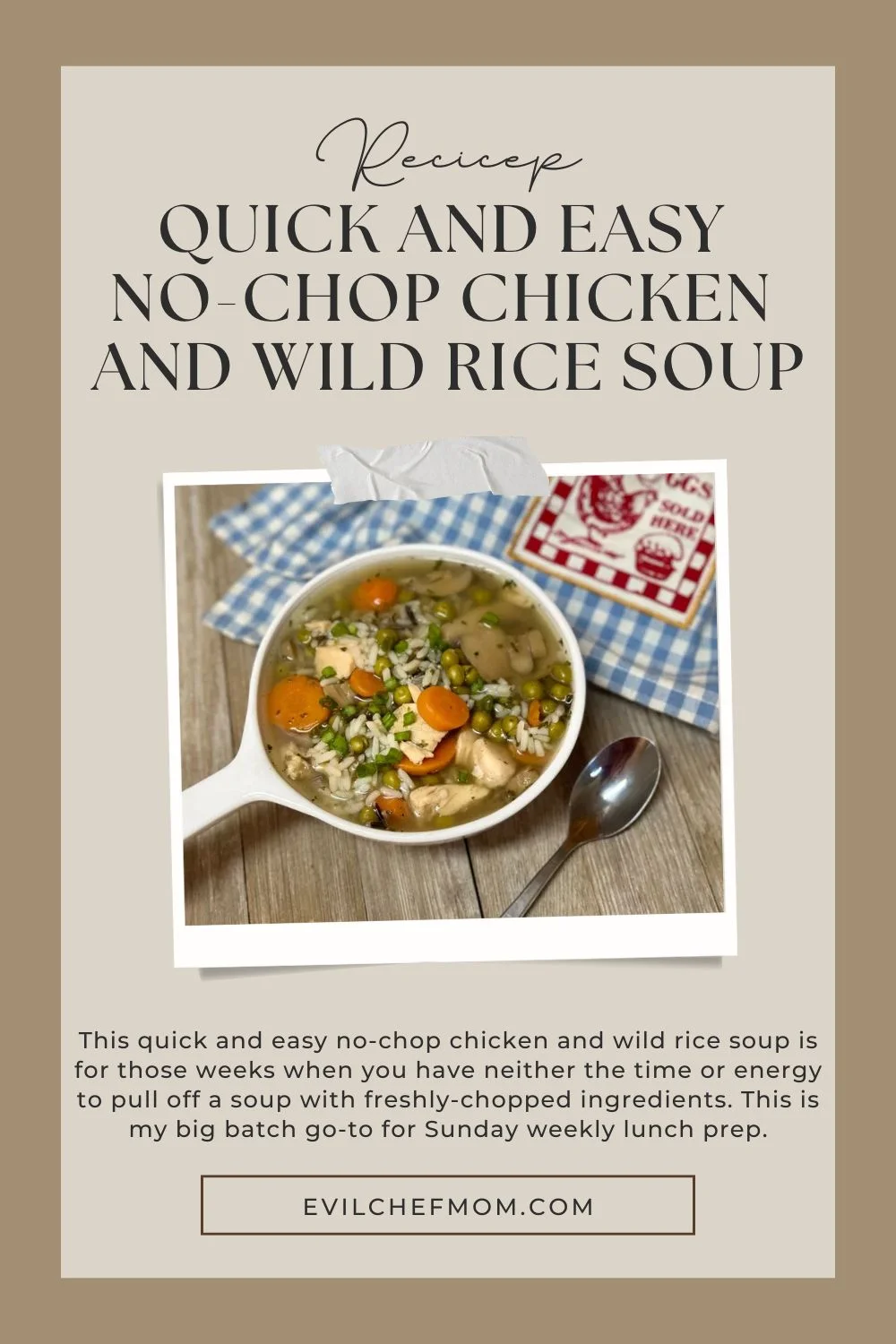 Quick and Easy No-Chop Chicken and Wild Rice Soup