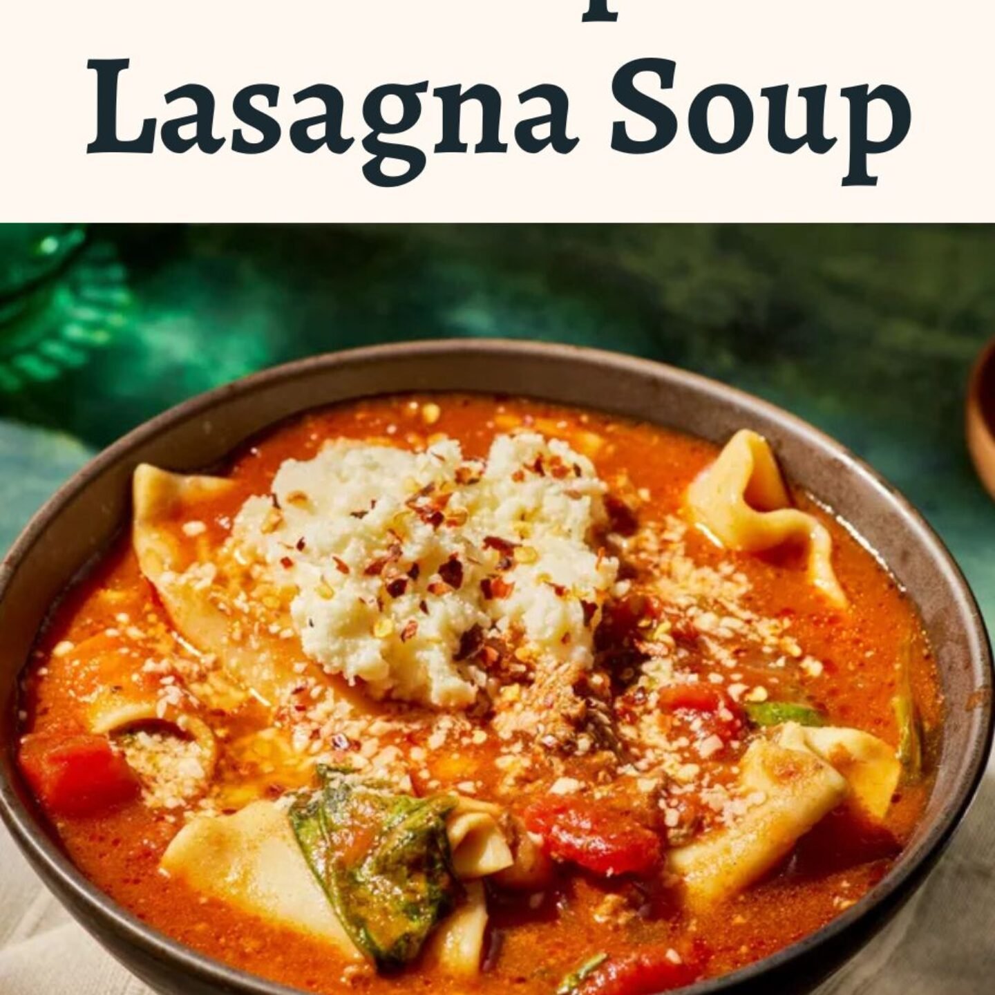Crockpot Lasagna Soup