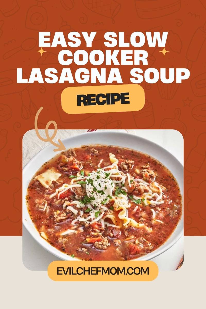Easy Slow Cooker Lasagna Soup