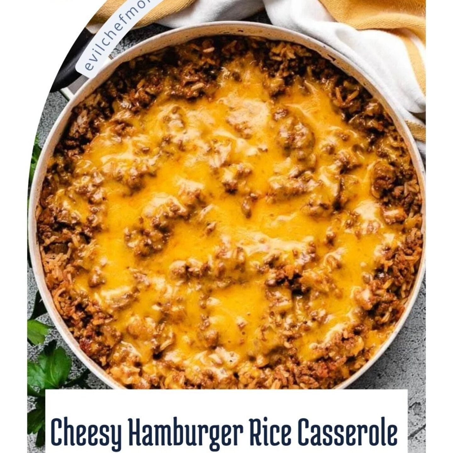 Cheesy Hamburger Rice Casserole
