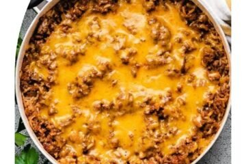 Cheesy Hamburger Rice Casserole