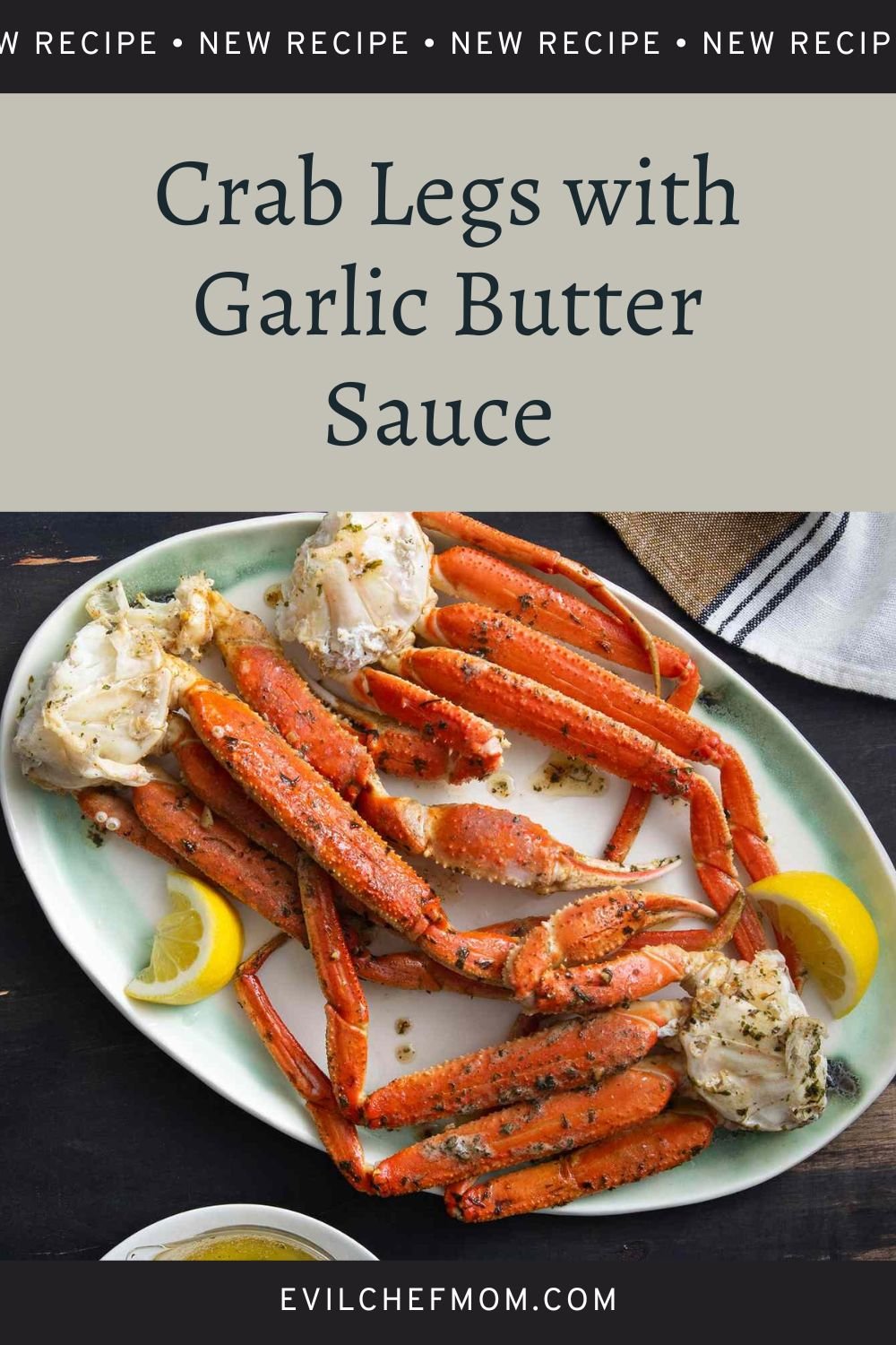 Crab Legs with Garlic Butter Sauce