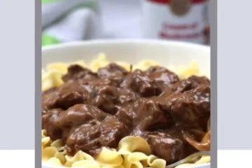 Creamy Beef Tips with Egg Noodles