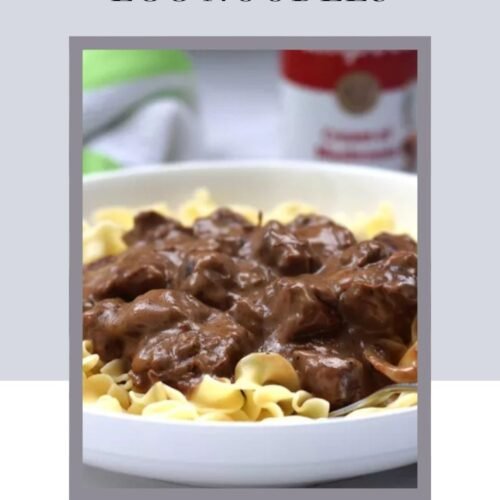 Creamy Beef Tips with Egg Noodles