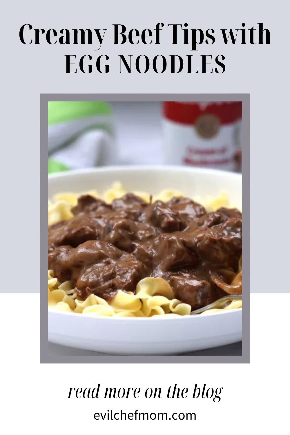 Creamy Beef Tips with Egg Noodles