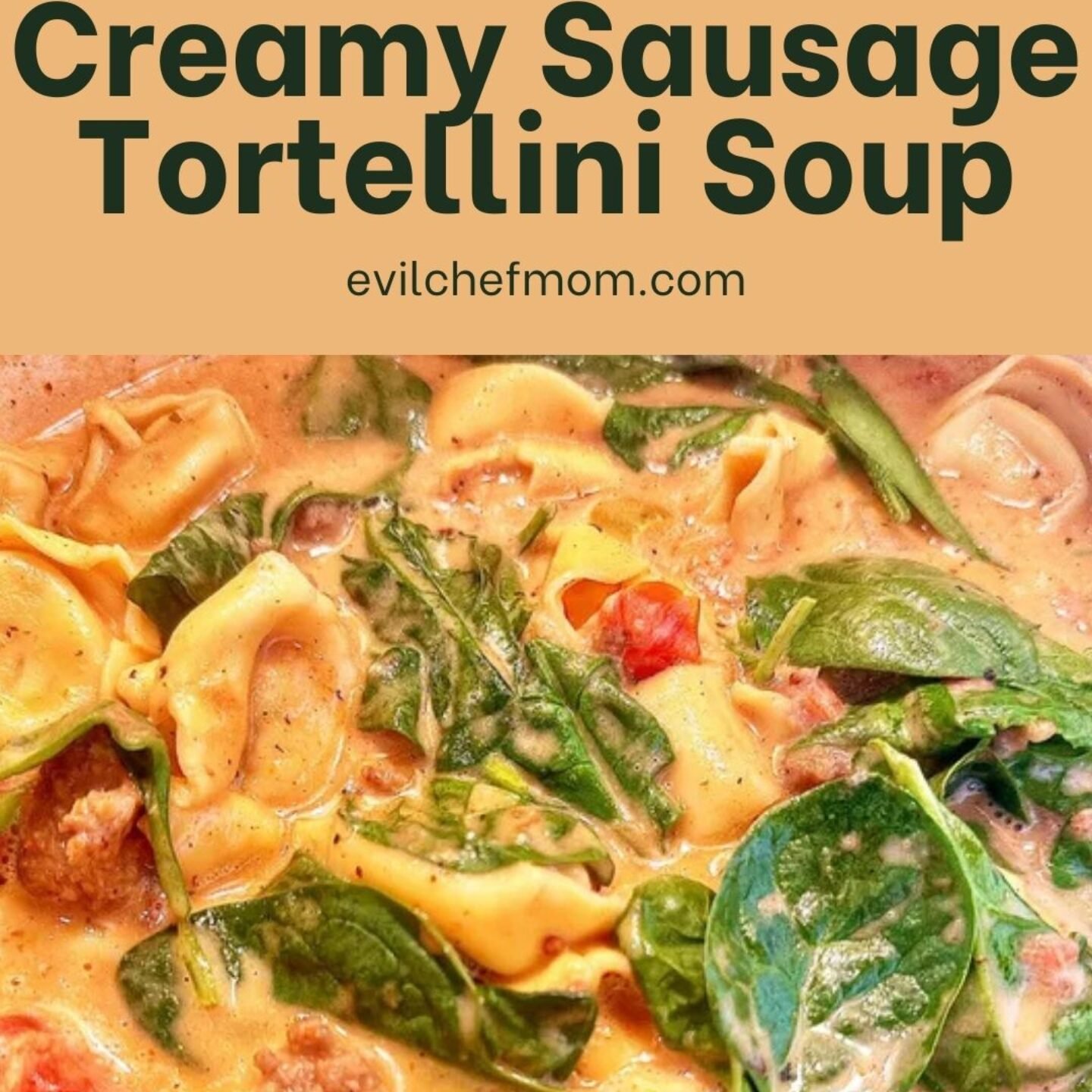 Creamy Sausage Tortellini Soup