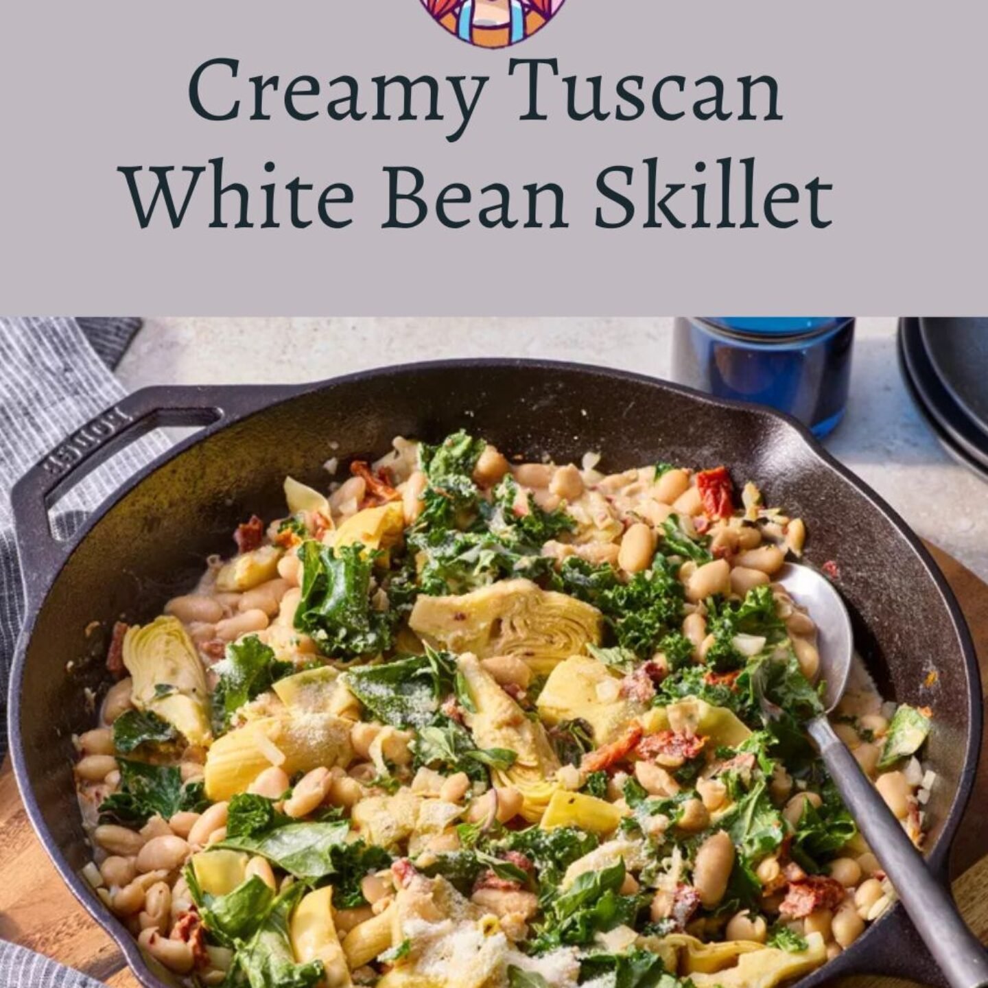 Creamy Tuscan White Bean Skillet
