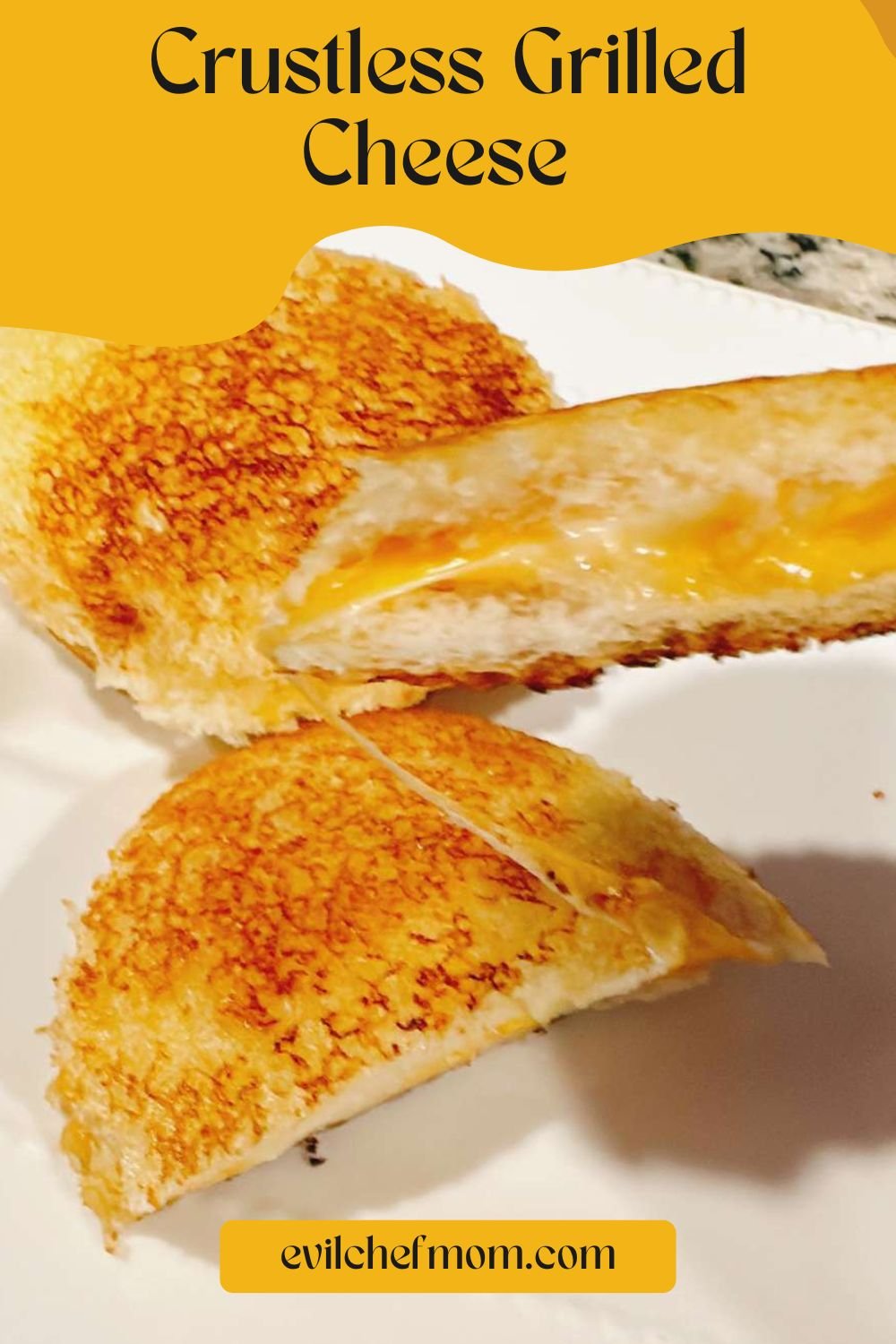 Crustless Grilled Cheese