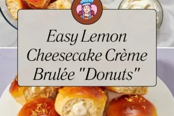 Easy Lemon Cheesecake Crème Brulée “Donuts”