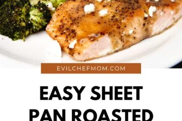 Easy Sheet Pan Roasted Greek Salmon and Broccoli