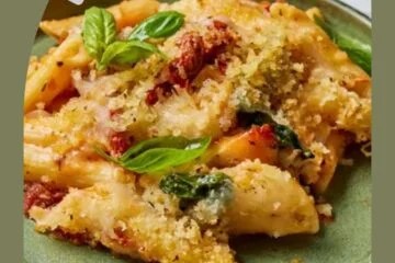 Marry Me Chicken Pasta Bake