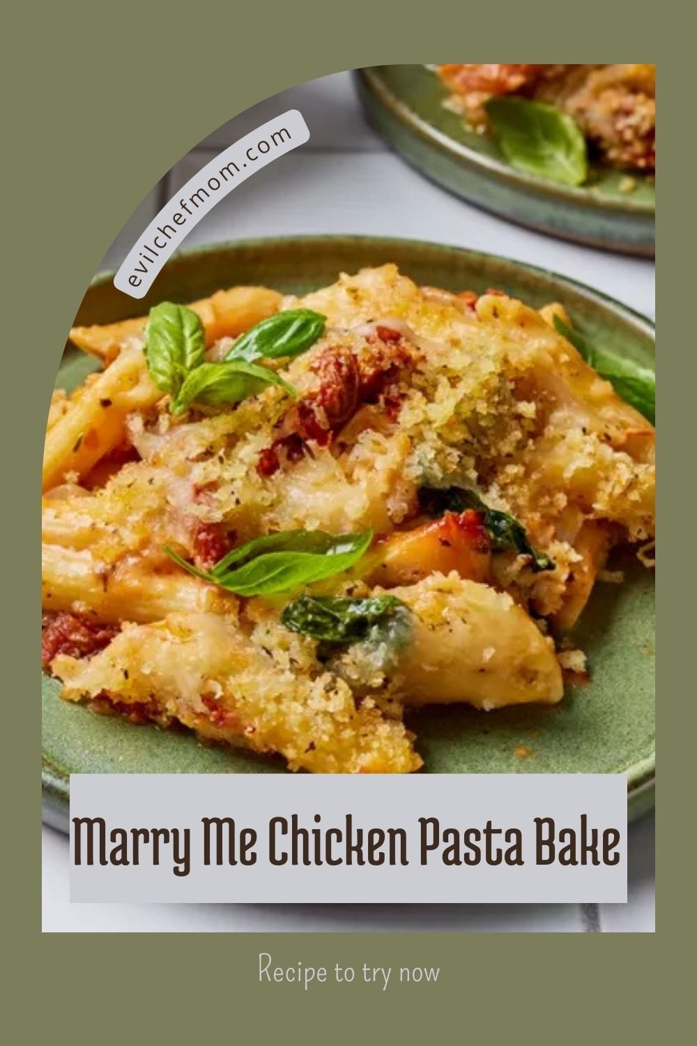 Marry Me Chicken Pasta Bake