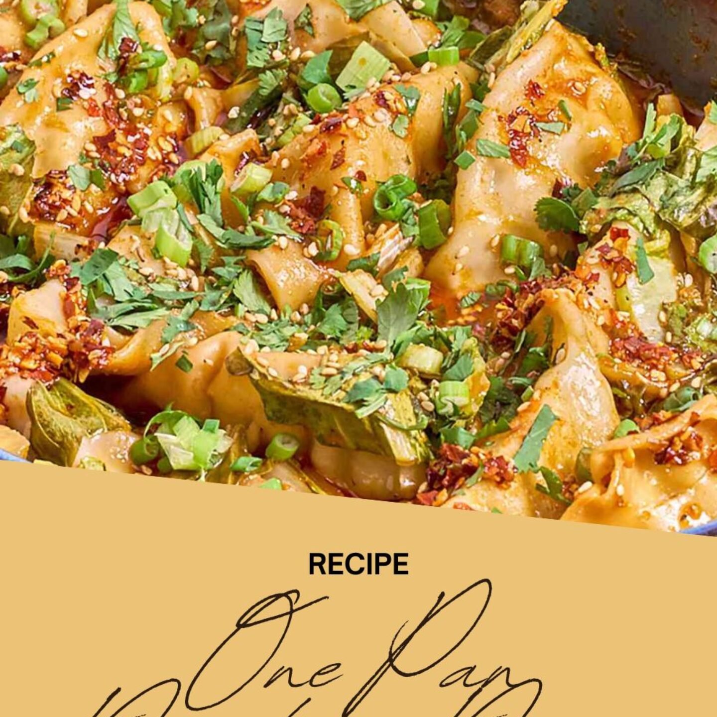 One Pan Dumpling Dinner