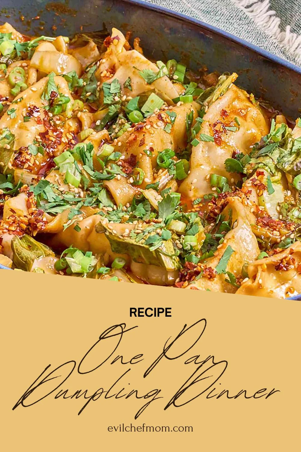 One Pan Dumpling Dinner