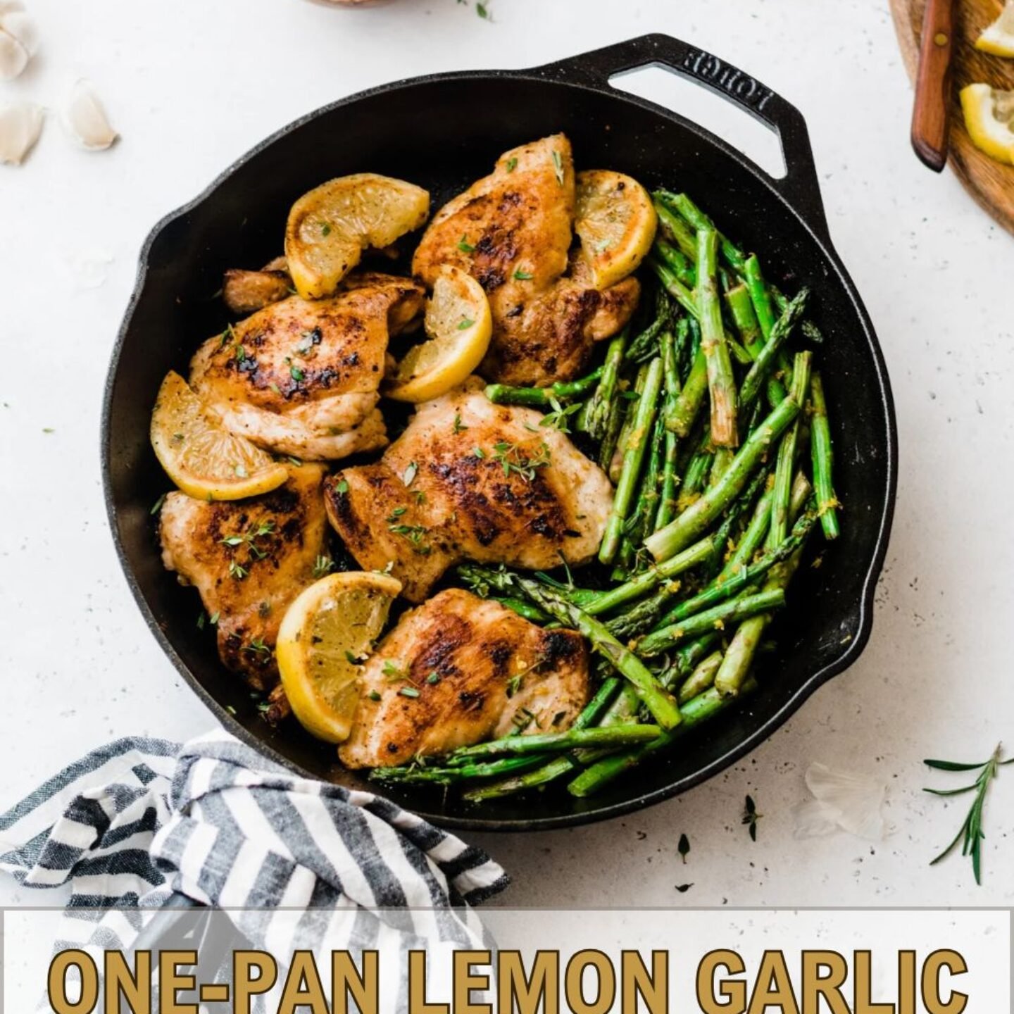 One-Pan Lemon Garlic Chicken and Asparagus