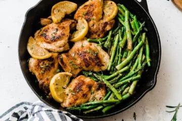 One-Pan Lemon Garlic Chicken and Asparagus