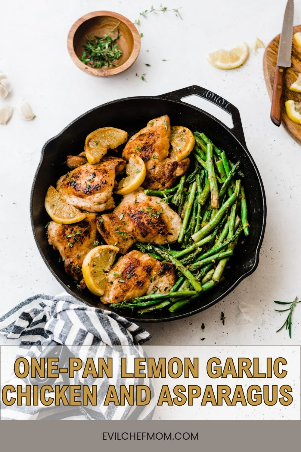 One-Pan Lemon Garlic Chicken and Asparagus