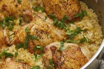 One-Pot Crispy Chicken and Rice