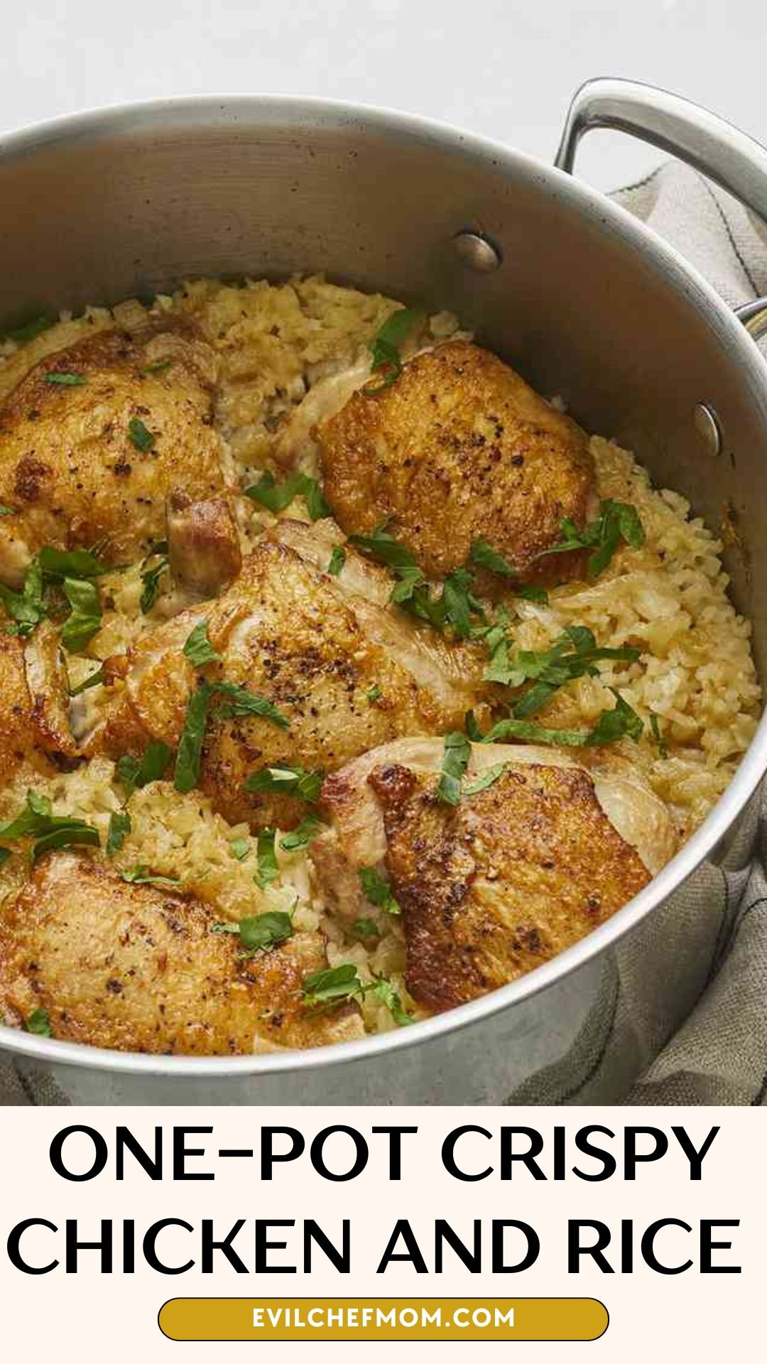 One-Pot Crispy Chicken and Rice