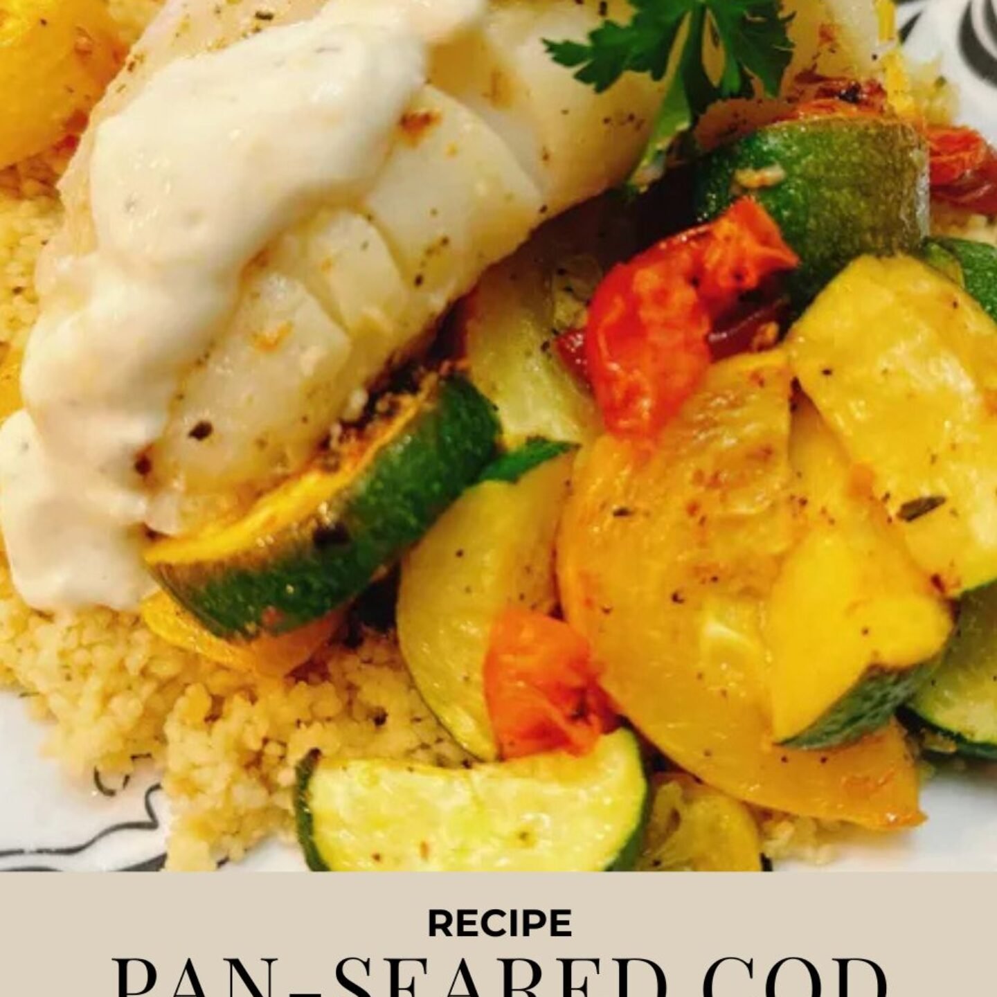Pan-Seared Cod with Lemon Aioli