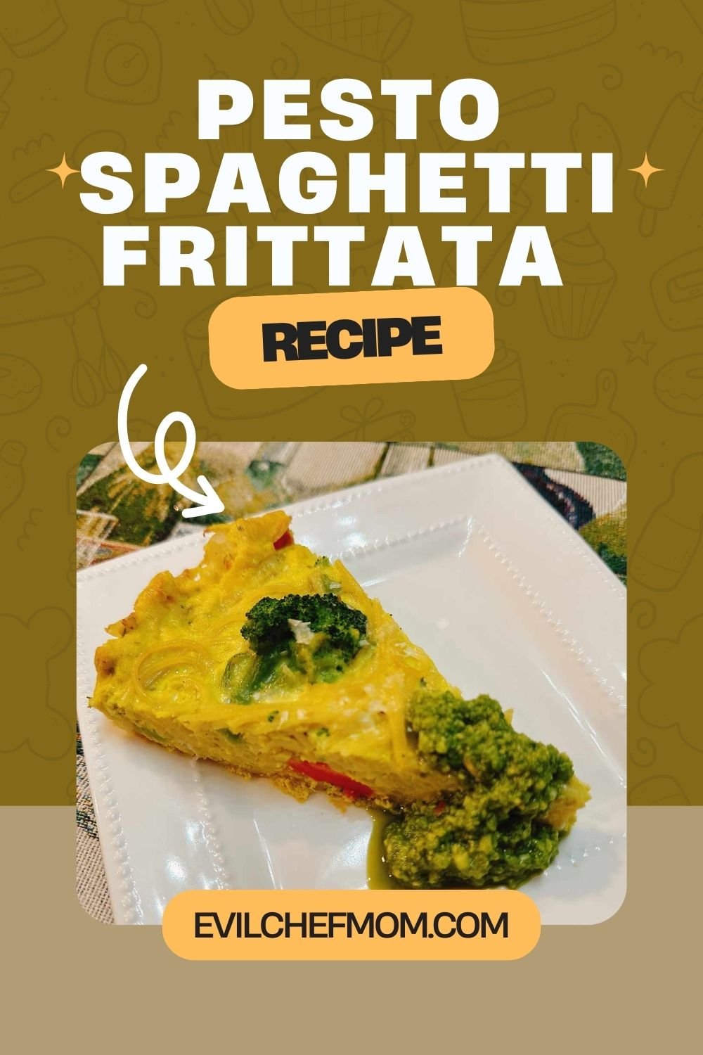 Pesto Spaghetti Frittata