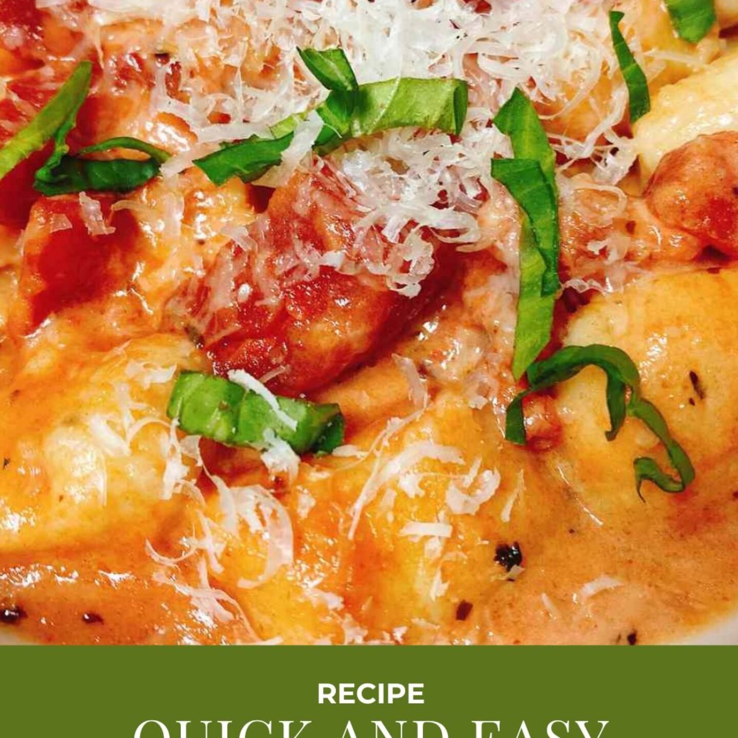 Quick and Easy Tomato Basil Gnocchi