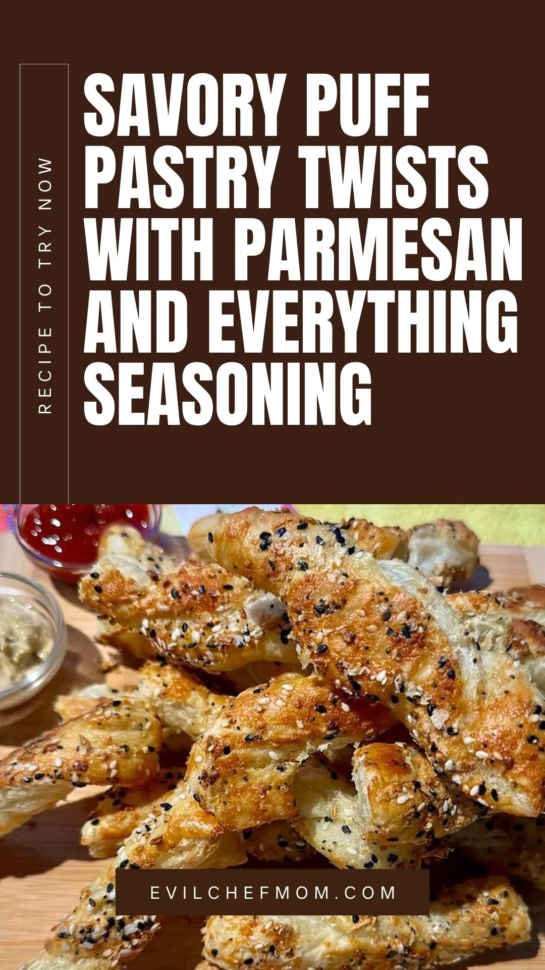 Savory Puff Pastry Twists with Parmesan and Everything Seasoning