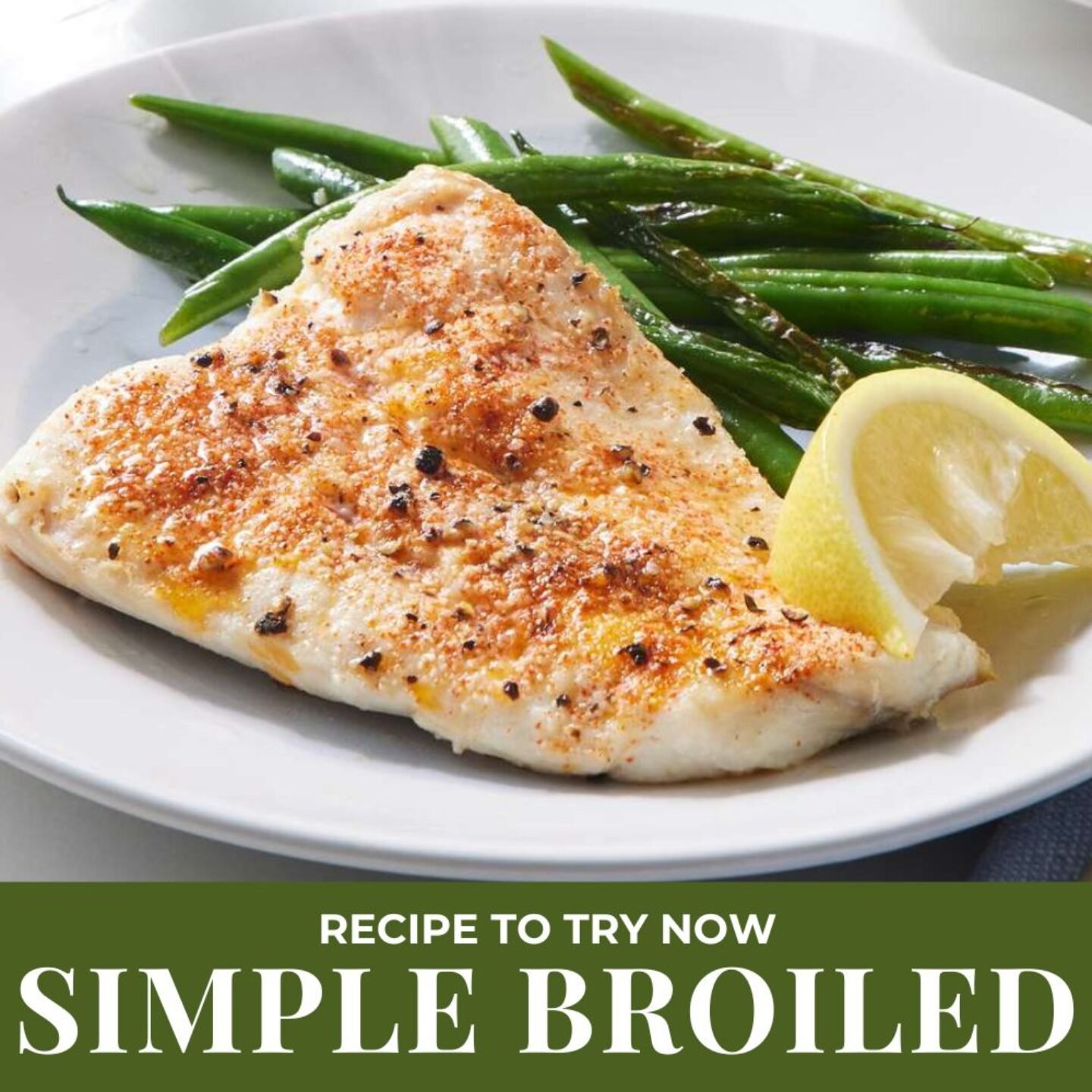 Simple Broiled Haddock