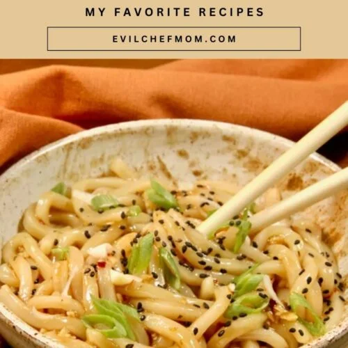 Spicy Garlic Udon Noodles