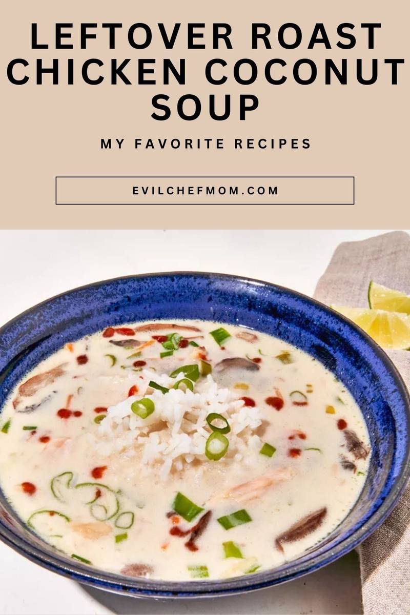 Leftover Roast Chicken Coconut Soup