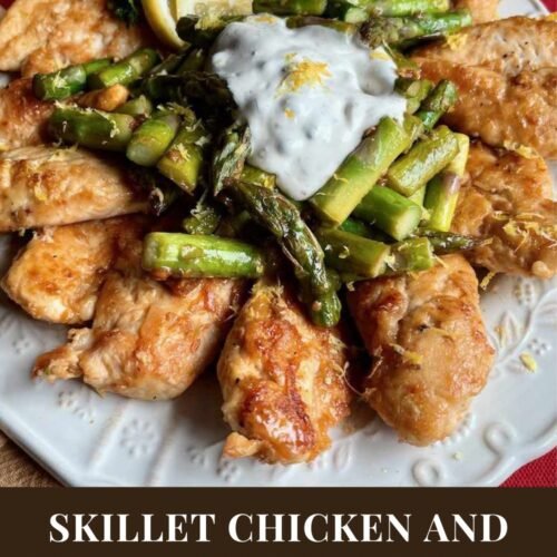 Skillet Chicken and Asparagus with Lemon Caper Sauce