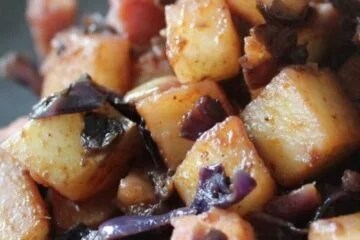 Skillet Ham, Cabbage, and Potatoes