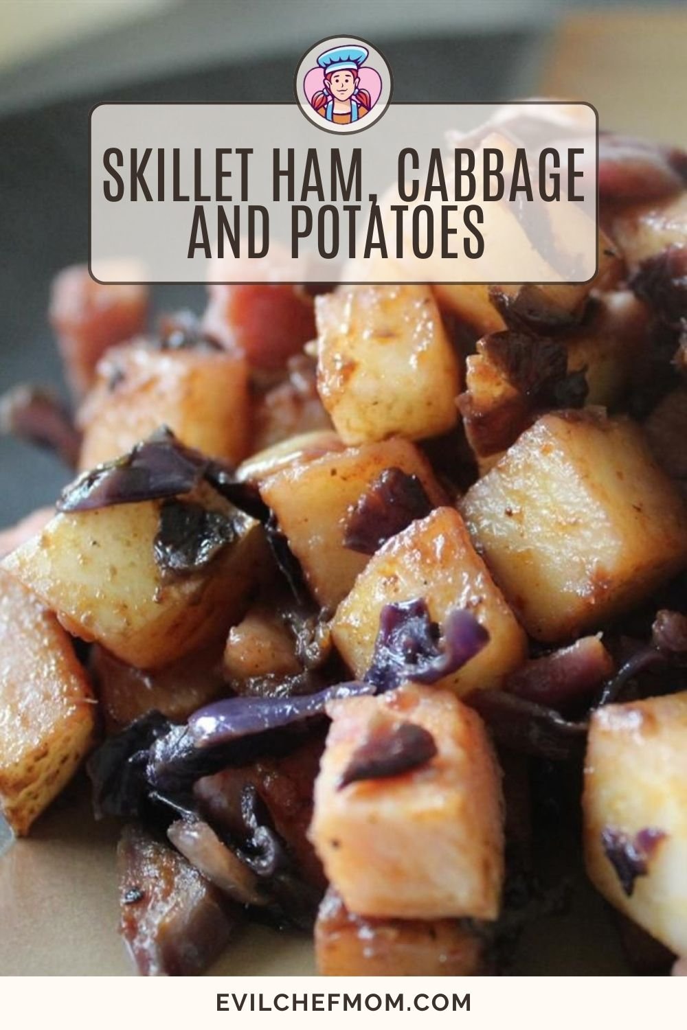 Skillet Ham, Cabbage, and Potatoes