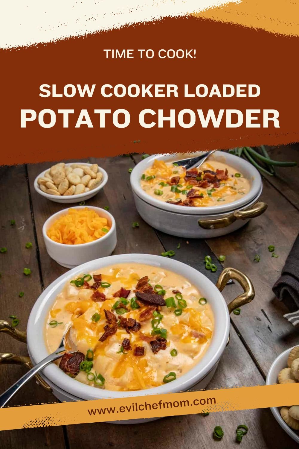 Slow Cooker Loaded Potato Chowder