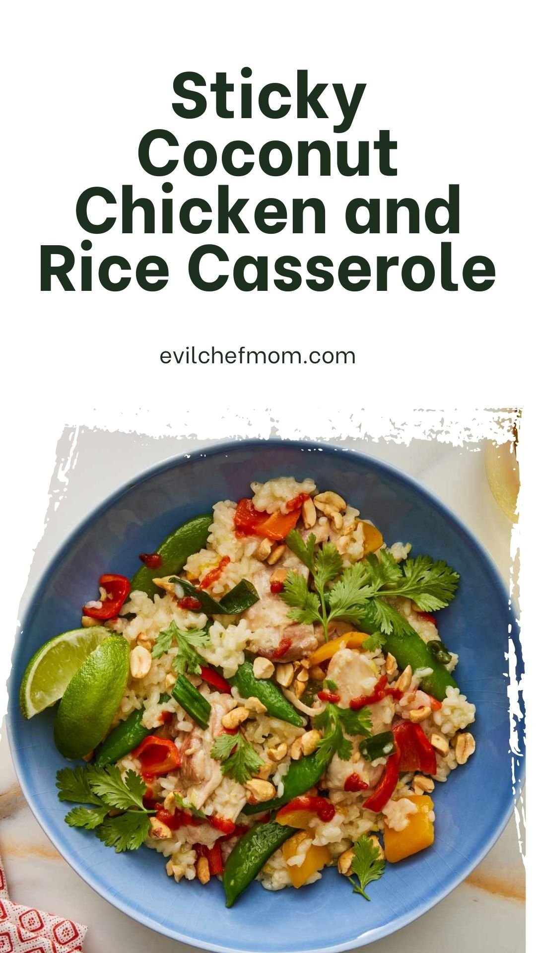 Sticky Coconut Chicken and Rice Casserole