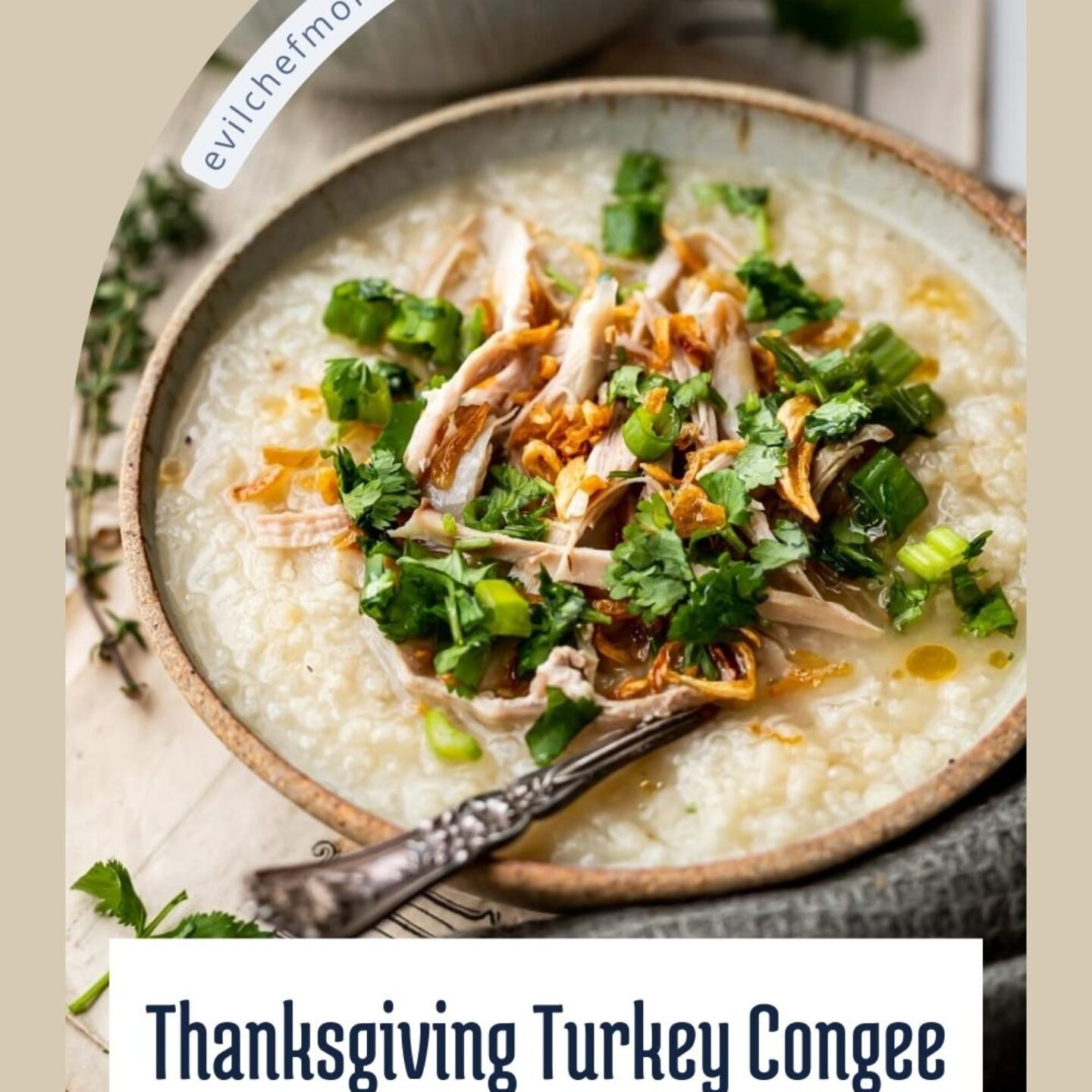 Thanksgiving Turkey Congee