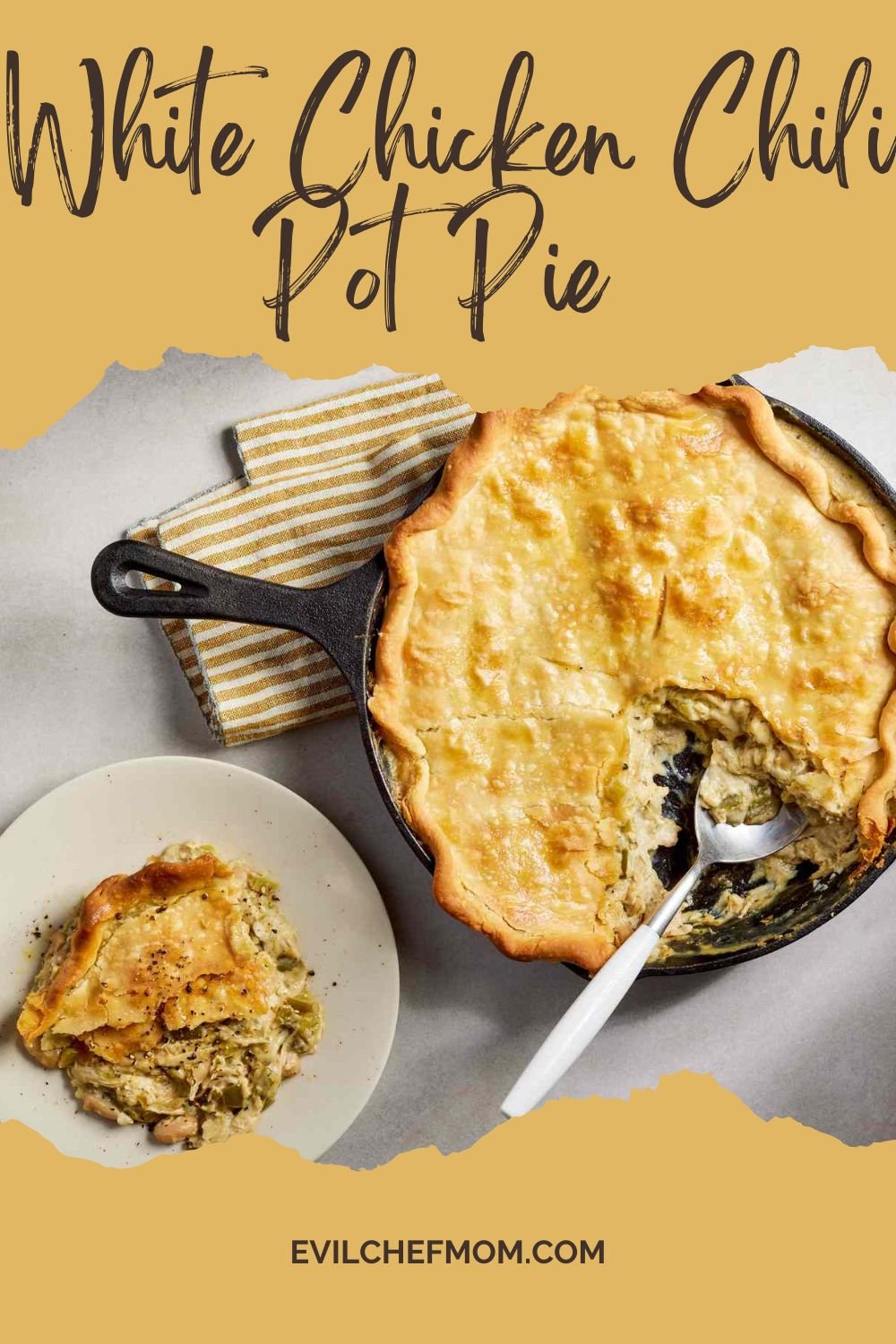 White Chicken Chili Pot Pie