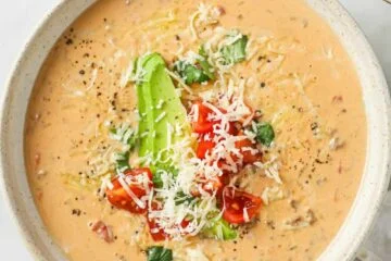 Creamy Keto Taco Soup with Ground Beef