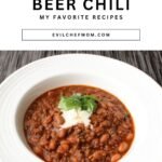 Beef, Bean, and Beer Chili