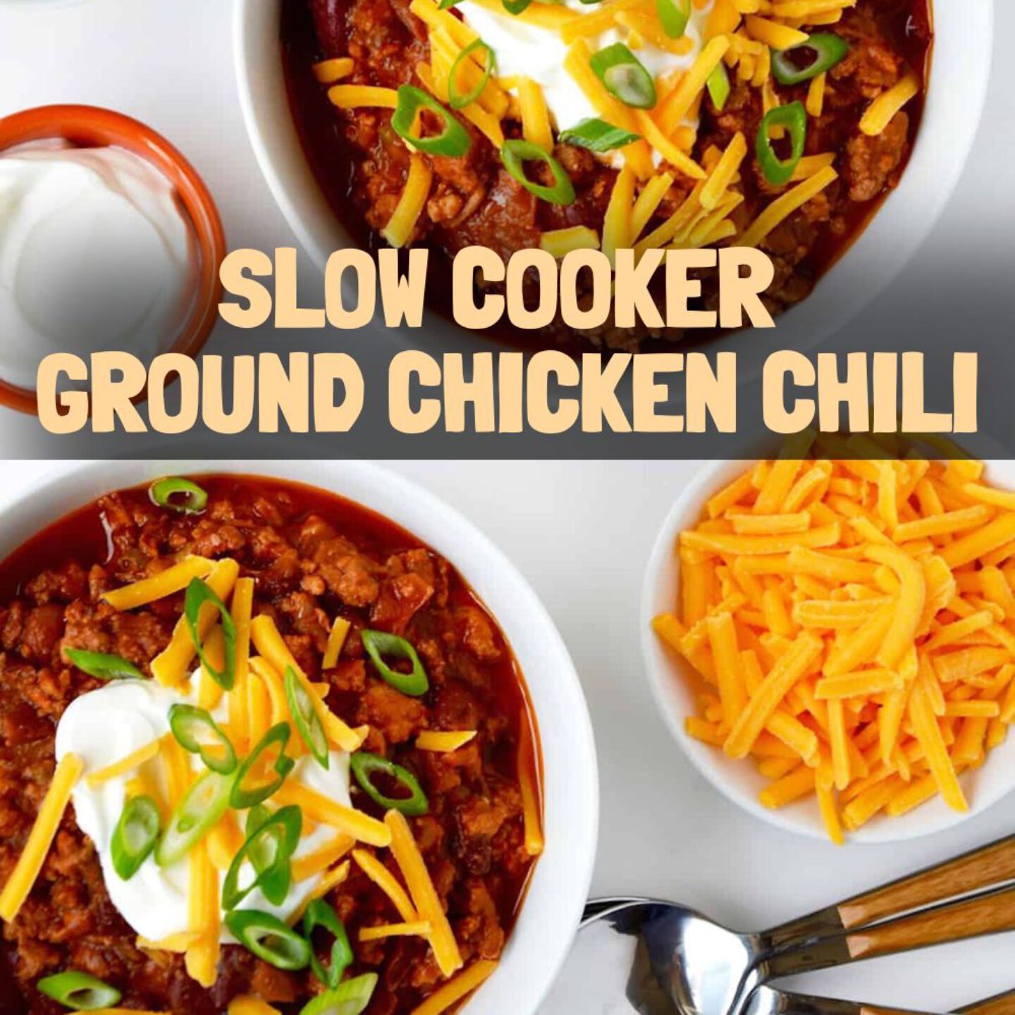 Slow Cooker Ground Chicken Chili