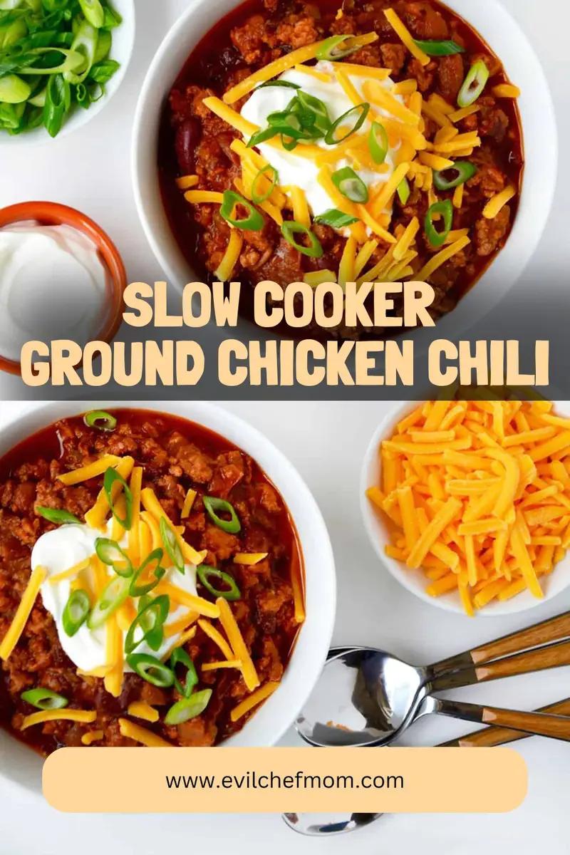 Slow Cooker Ground Chicken Chili
